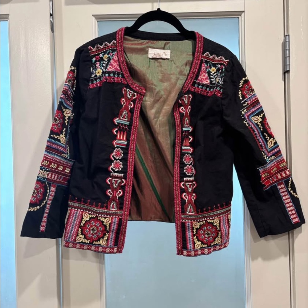 Embroidered Black Jacket - Picture 2 of 8
